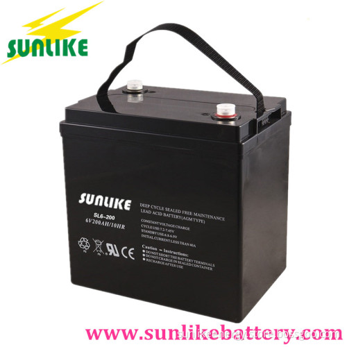 6V200ah AGM VRLA Power Deep Cycle Battery for UPS&Solar